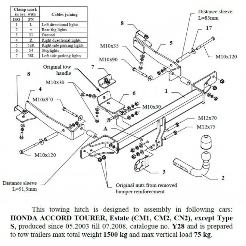 ACCORD TOURER 2003-2008